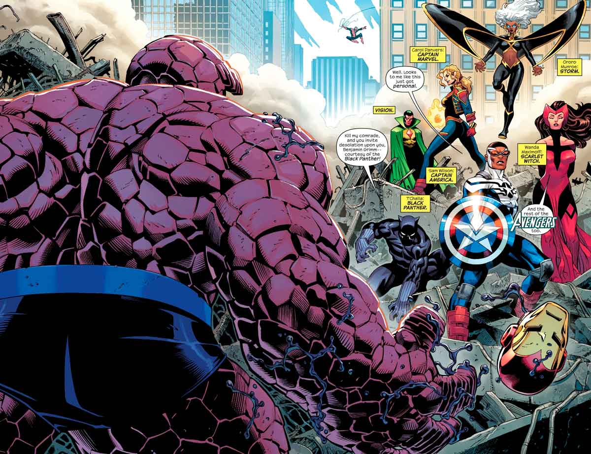 marvel all on one la cosa vs universo marvel