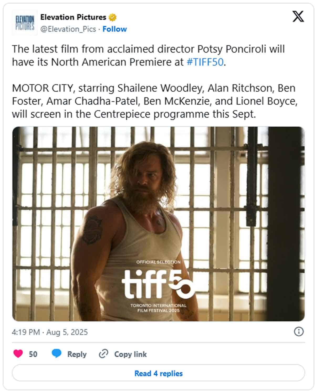 primera imagen de alan ritchson con un look irreconocible en su nueva película