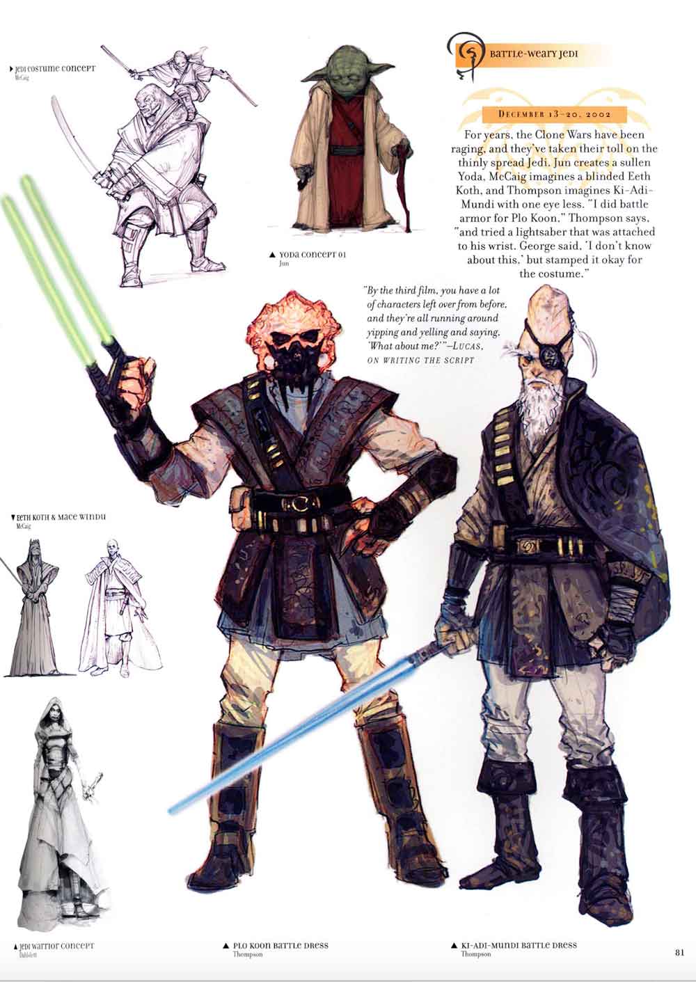 Star Wars revela los extraños diseños de Darth Vader y alienígenas que nunca vimos en pantalla