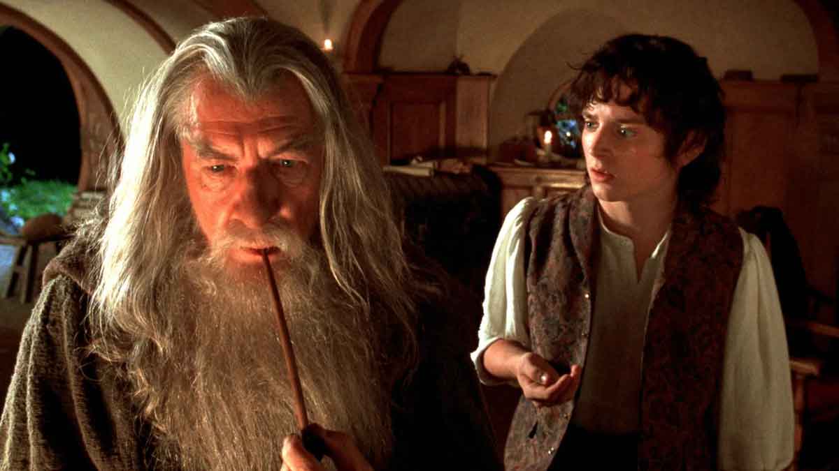 Gandalf y Frodo en El Señor de los Anillos