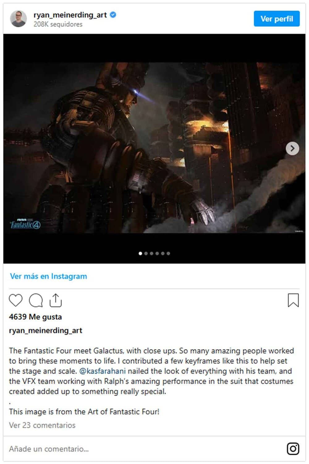 look alternativo de galactus en los cuatro fantásticos