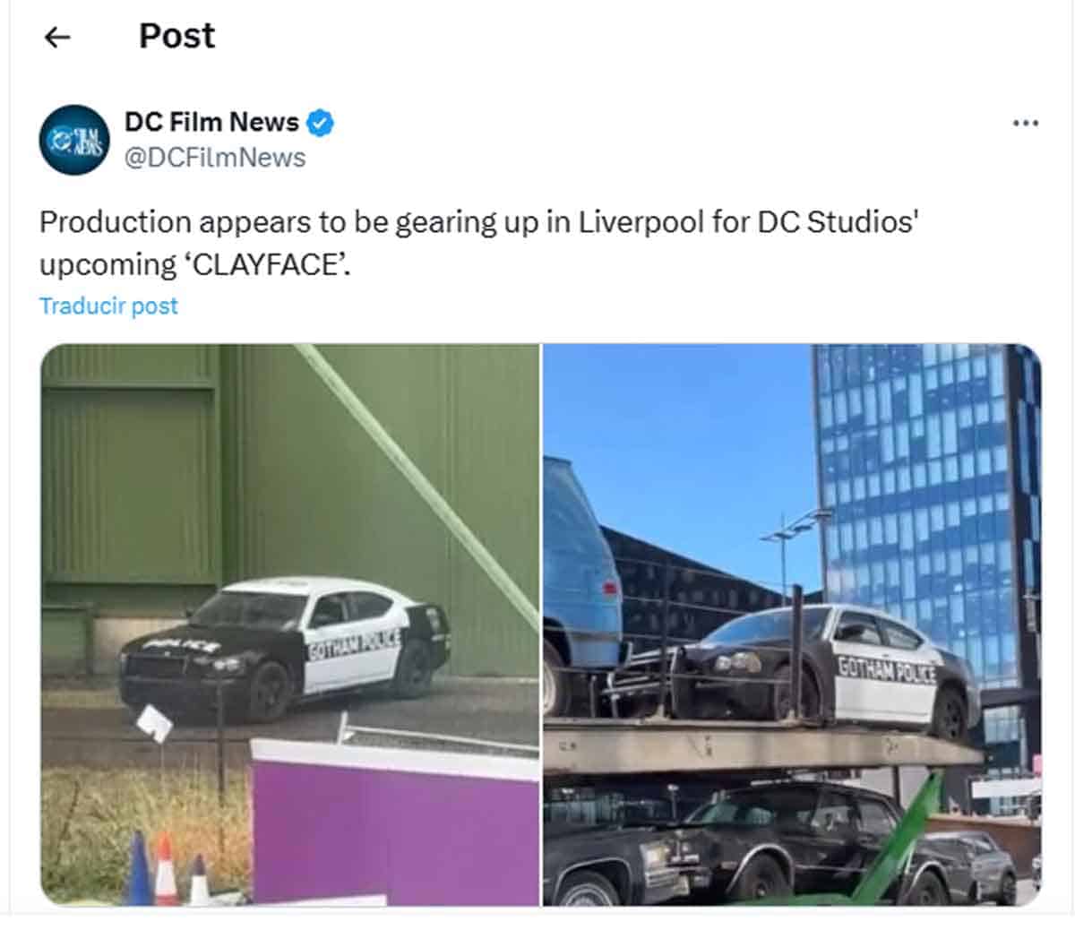rodaje de clayface