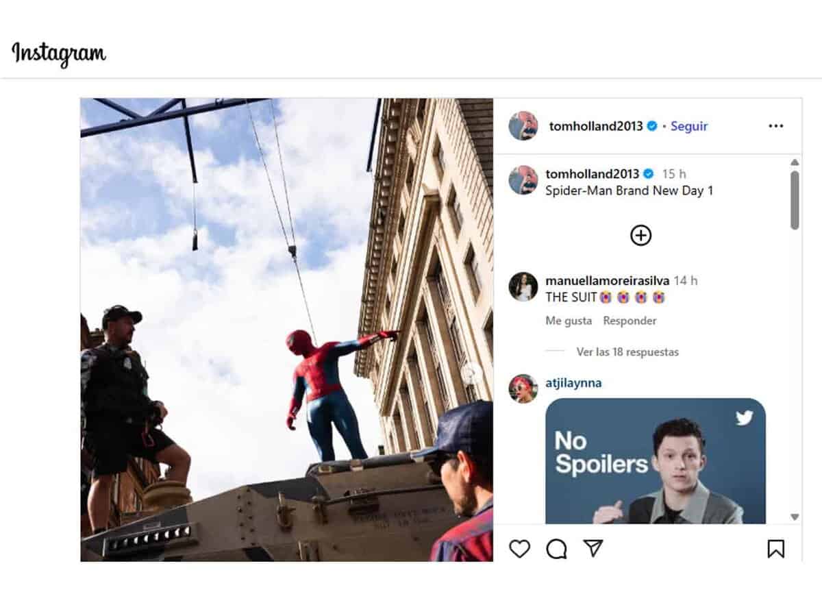 rodaje nueva película de spider-man