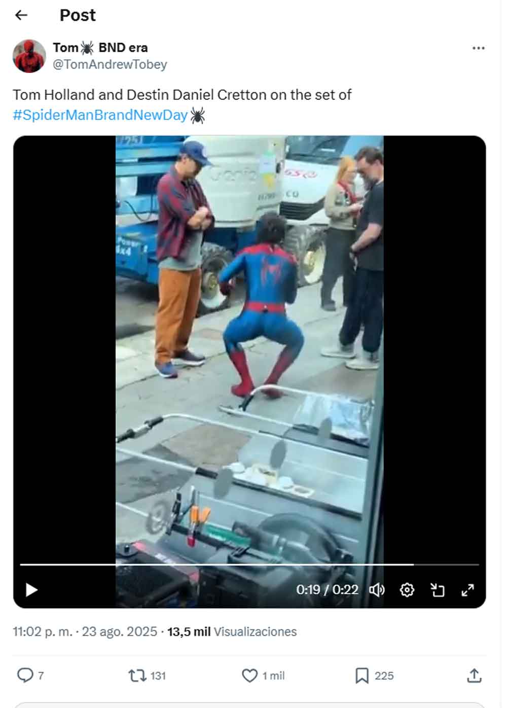 rodaje de spider-man 4