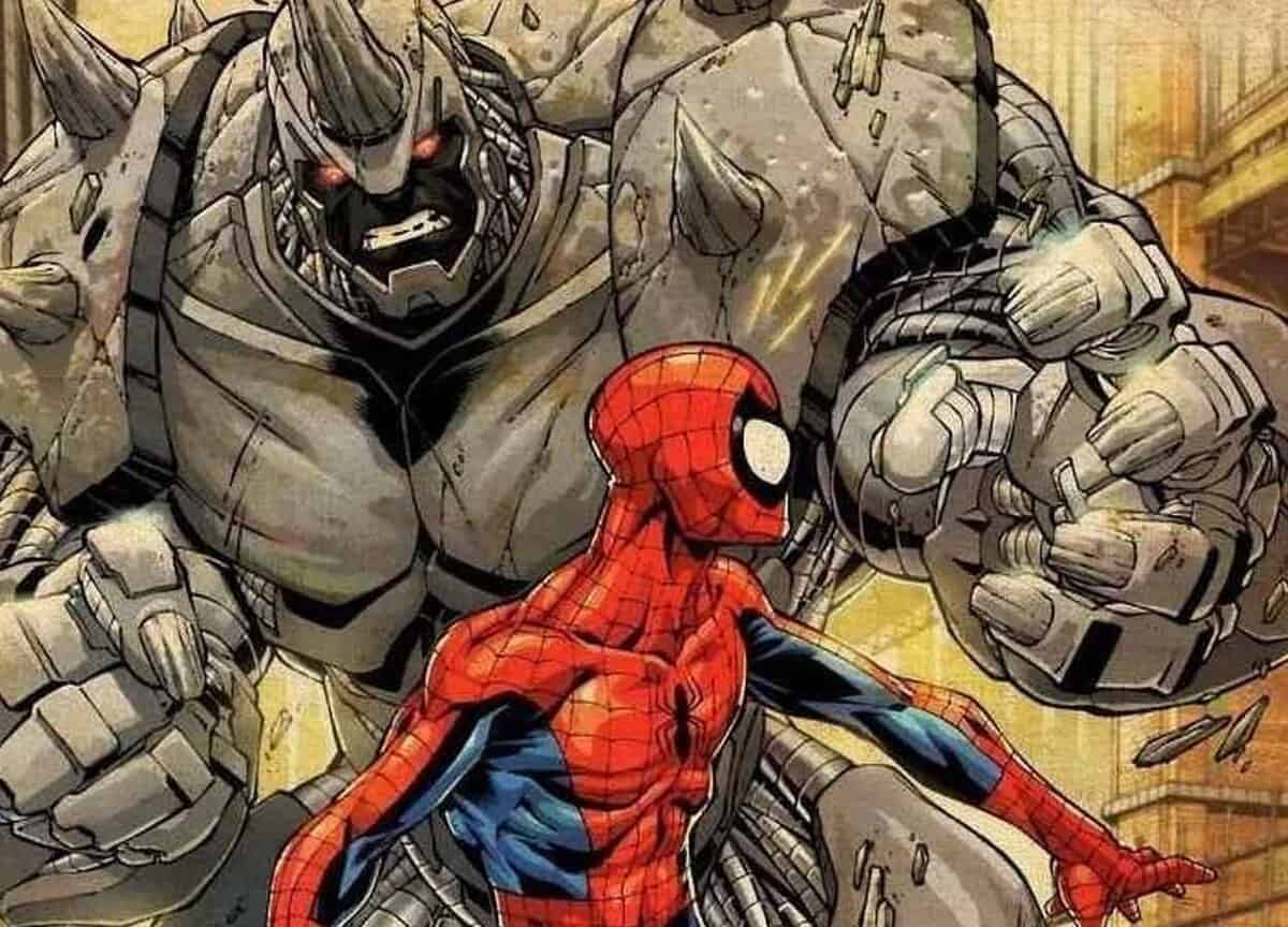 Revelan un villano clásico de Marvel en el rodaje de Spider-Man 4 spider-man vs rhino marvel comics
