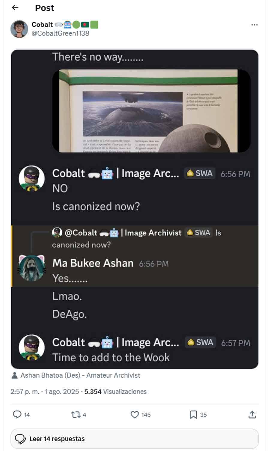 star wars canon estrella de la muerte