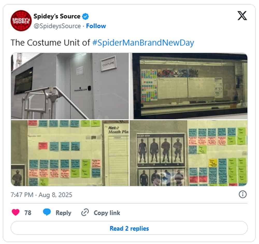 Unidad de vestuario de Spider-Man 4