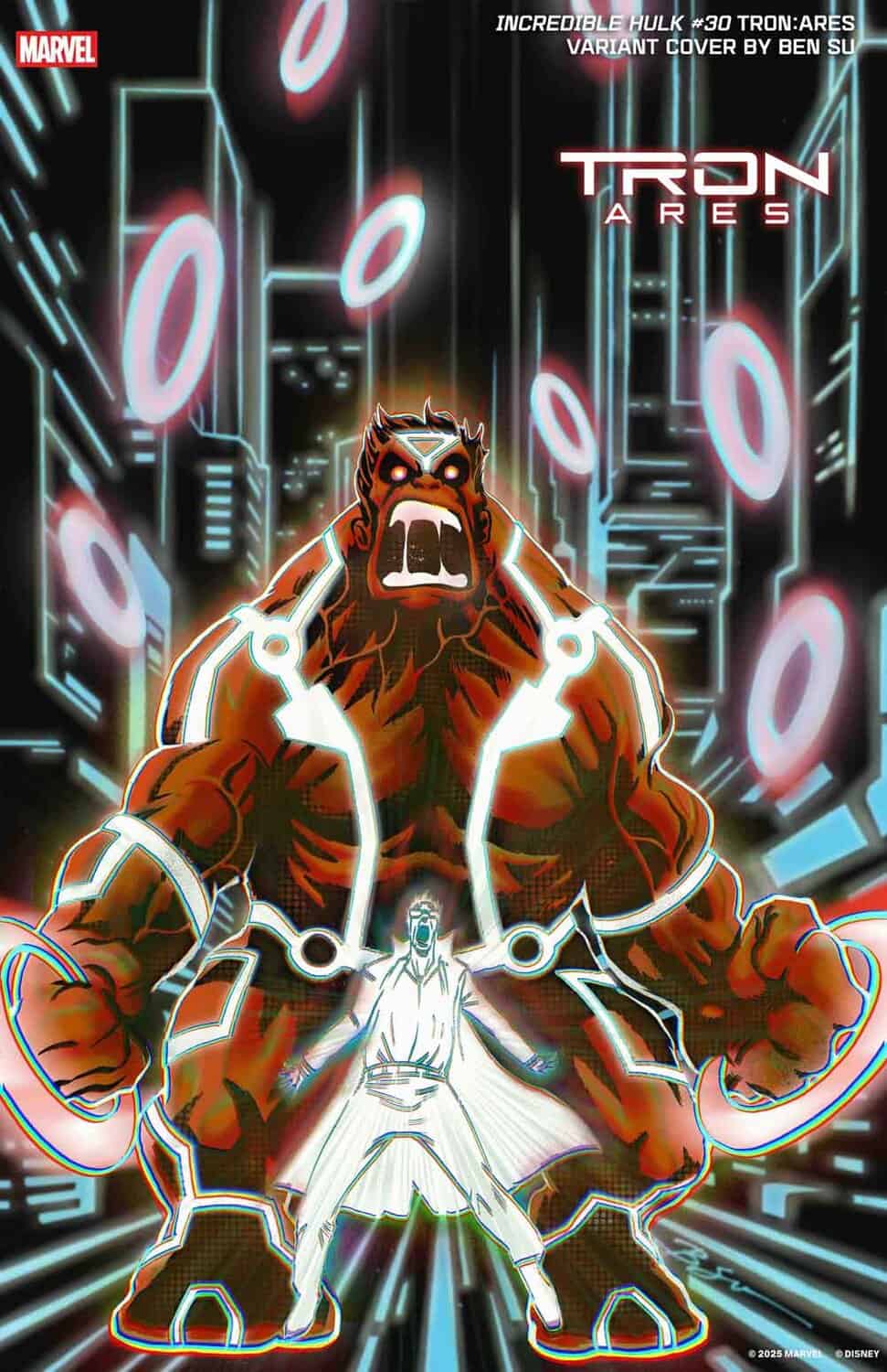 hulk digitalizado en portada tron: ares