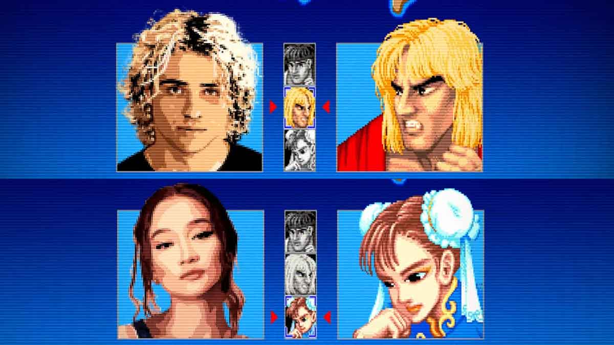 Ken y Chun-Li en Street Fighter