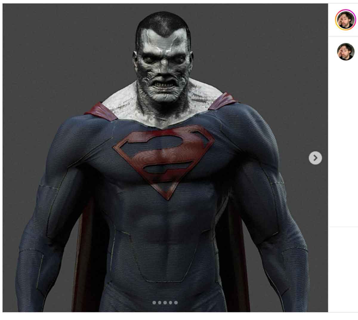 Primera imagen de Bizarro en el DCEU de Zack Snyder