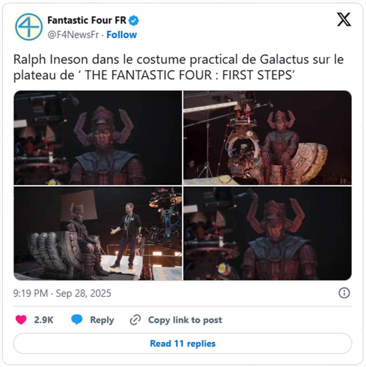 Primera imagen de la transformación de Galactus en Los Cuatro Fantásticos (2025)