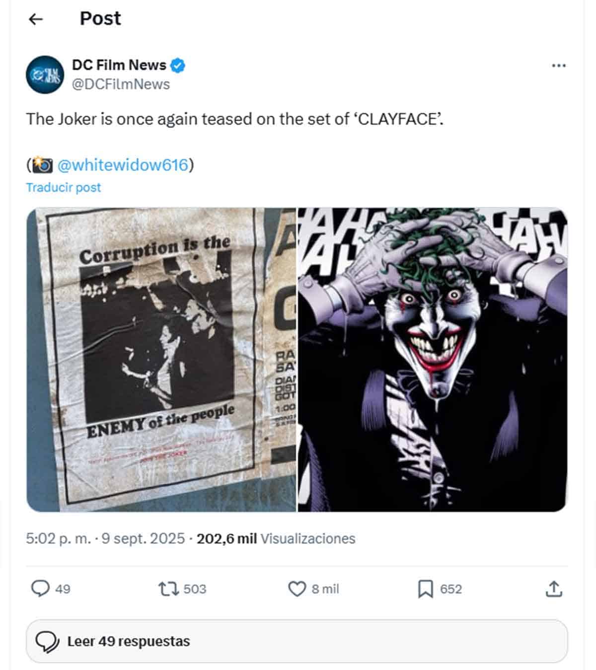 Primera imagen de una referencia al Joker en Clayface (2026)