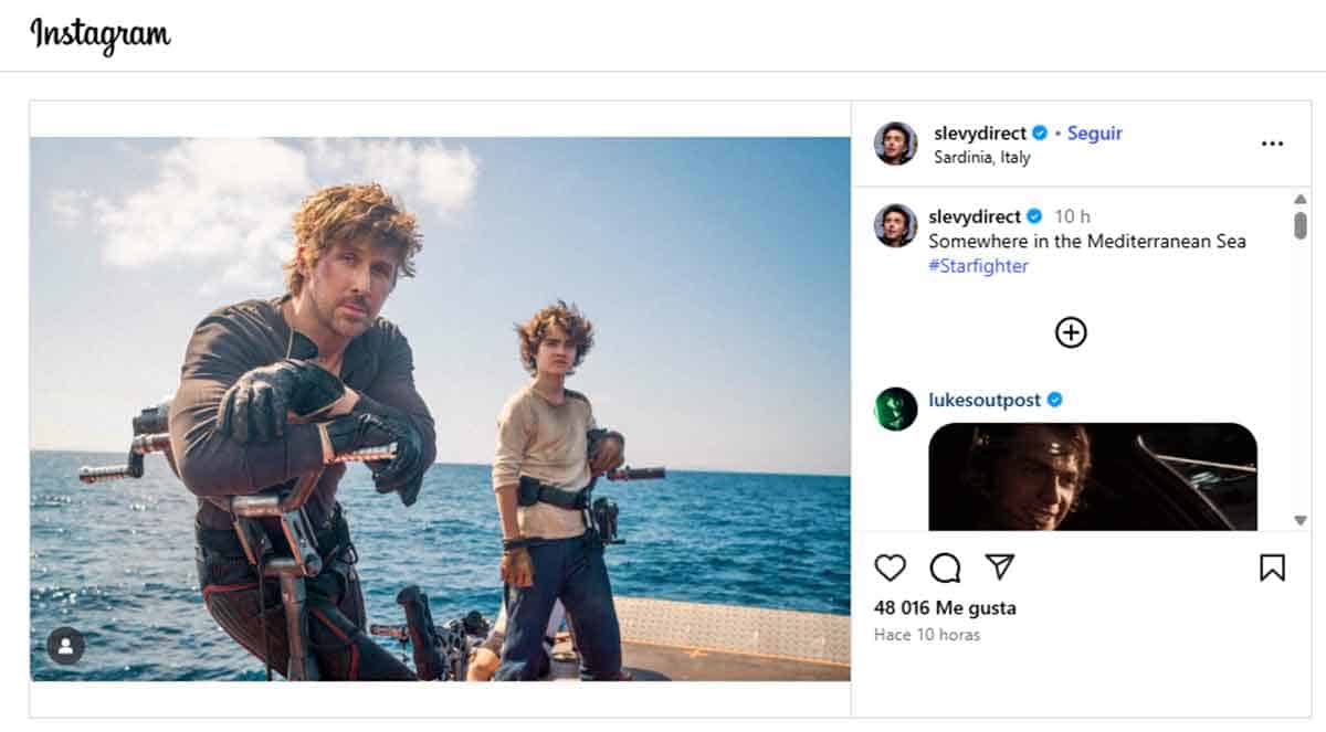 protagonistas de Star Wars: Starfighter en mitad del agua