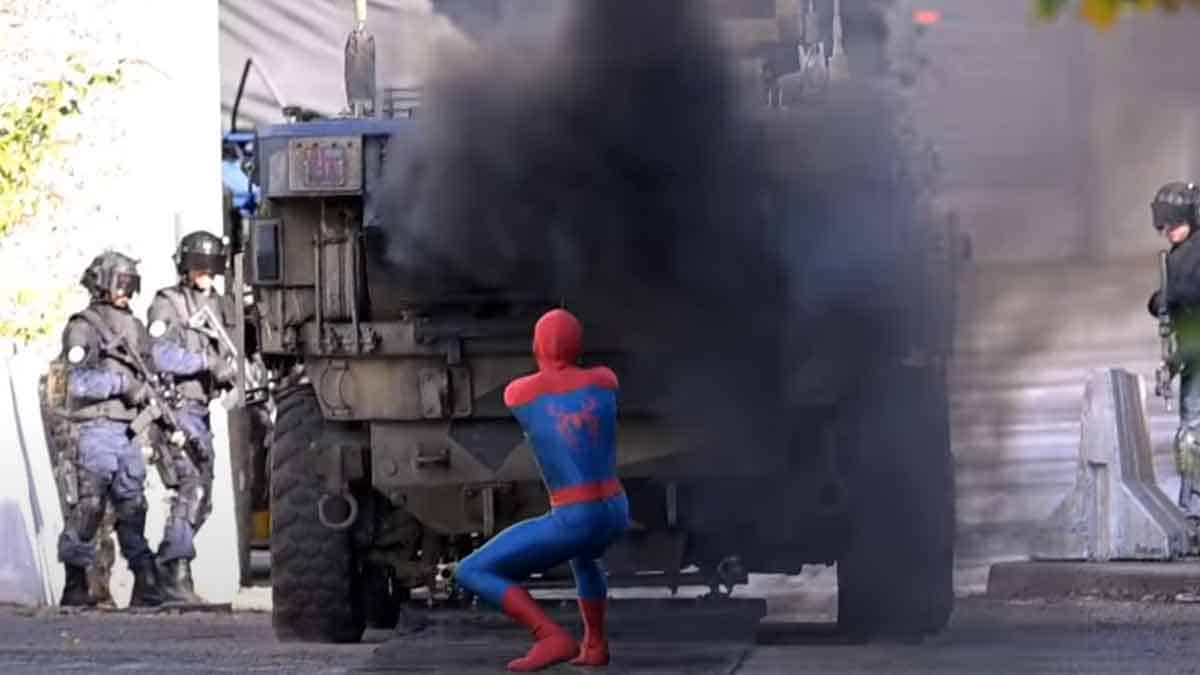 spider-man: brand new day sigue con el rodaje de una trepidante escena de acción