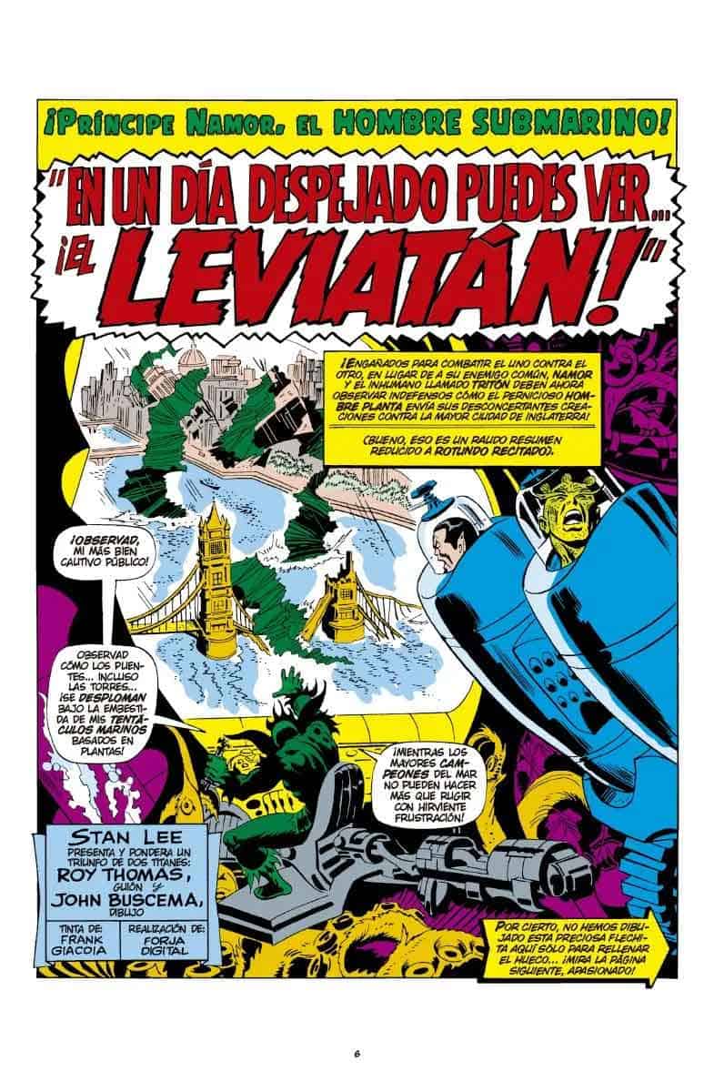 Namor contra Tiburón Tigre: el quinto tomo de la Biblioteca Marvel ya disponible