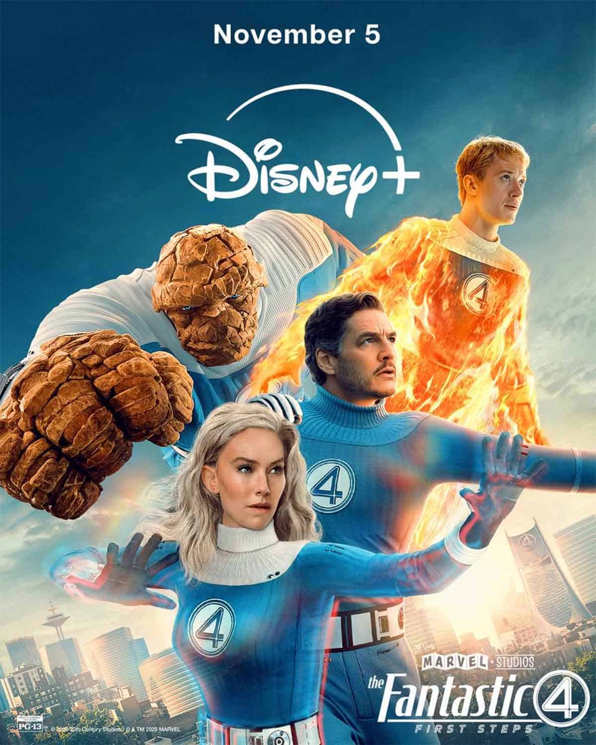 Los Cuatro Fantásticos: Primeros pasos ya tiene fecha de estreno en Disney Plus