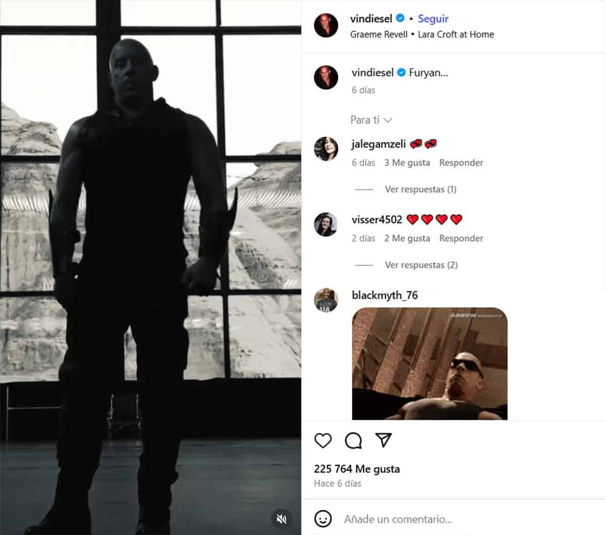 Vin Diesel como Riddick 2025