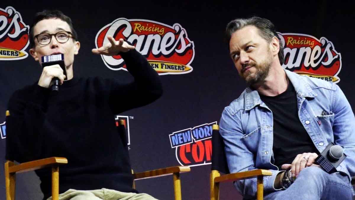elliot page y james mc avoy en new york comic con