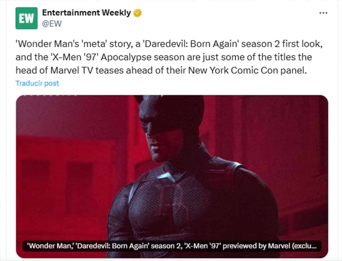 Primera imagen del nuevo look de Daredevil en Born Again temporada 2