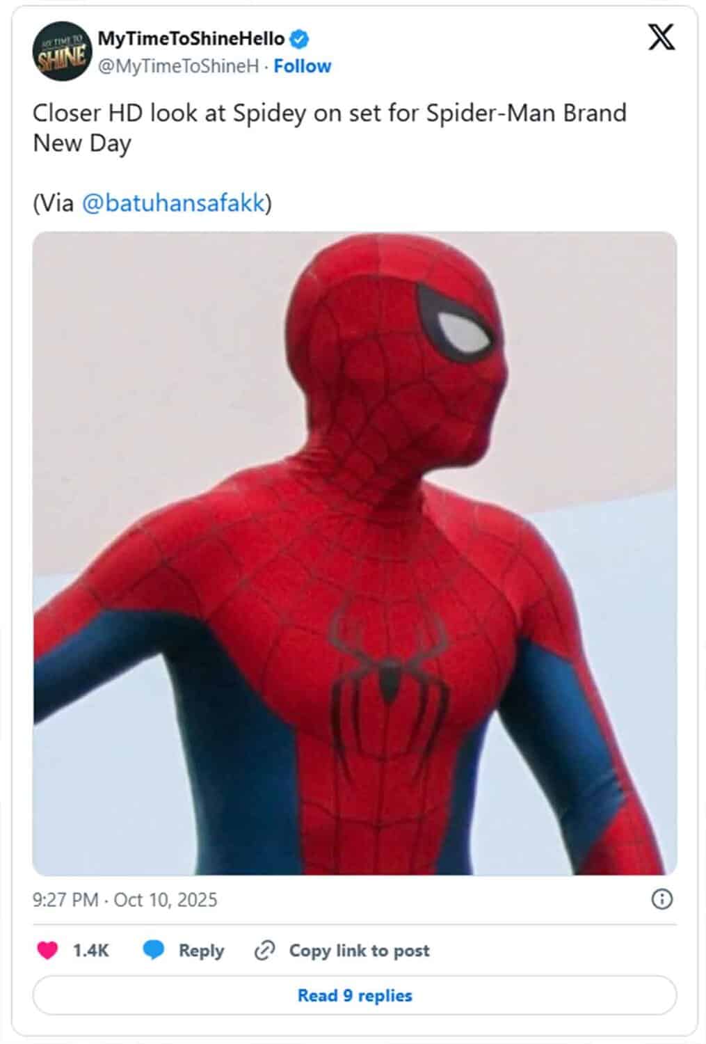 nuevo traje de Tom Holland en Spider-Man 4