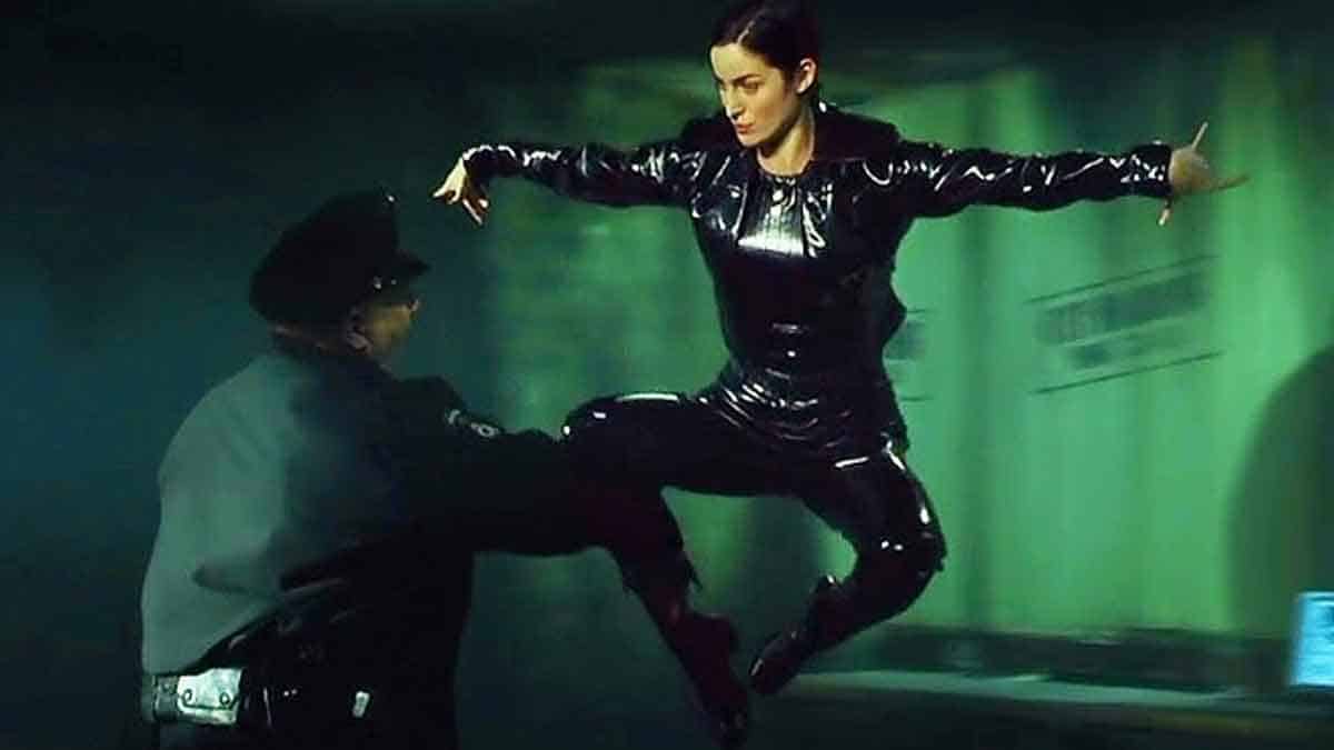 trinity bullet time en matrix