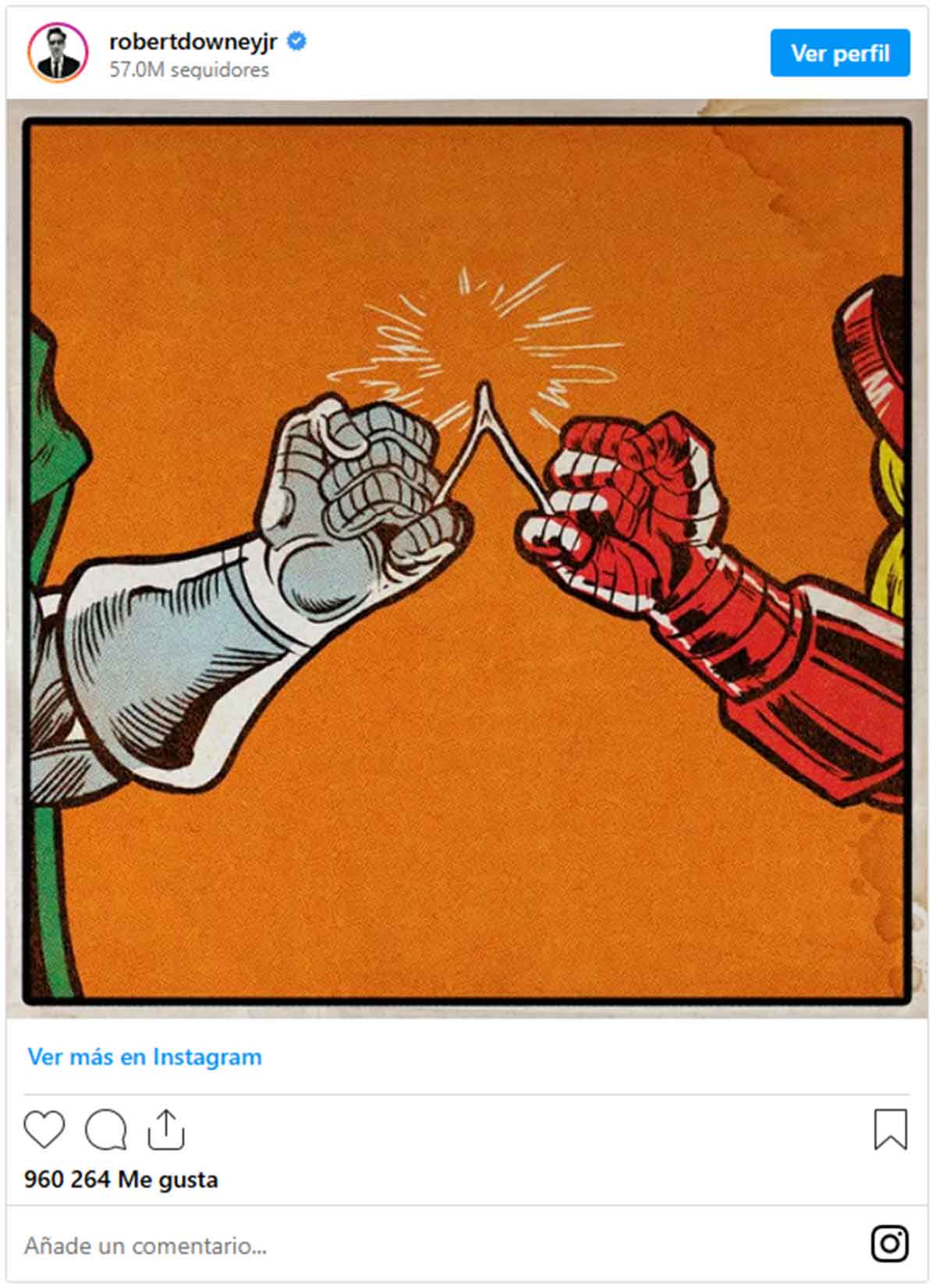 Robert Downey Jr demuestra lo metido que está con Doctor Doom