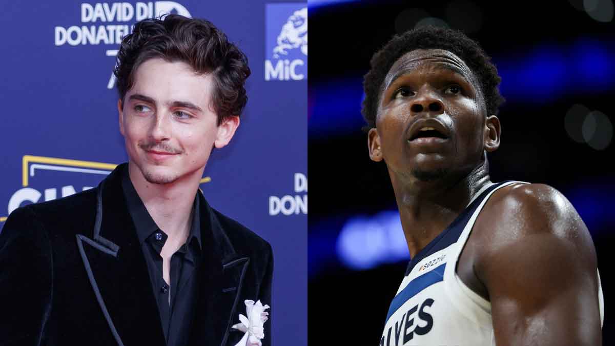 Timothée Chalamet y Anthony Edwards