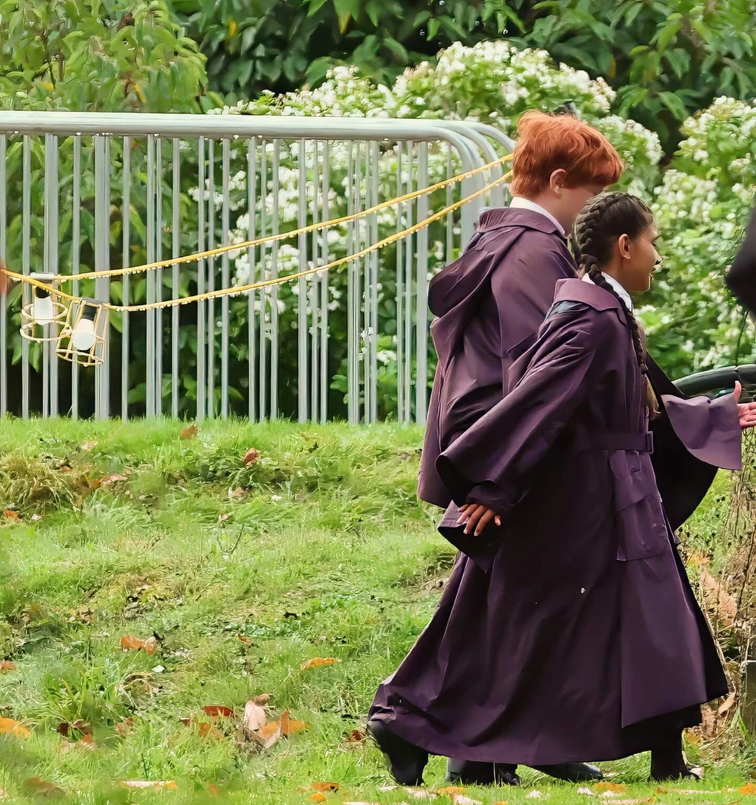 Ron y posiblemente Parvati en la serie de Harry Potter