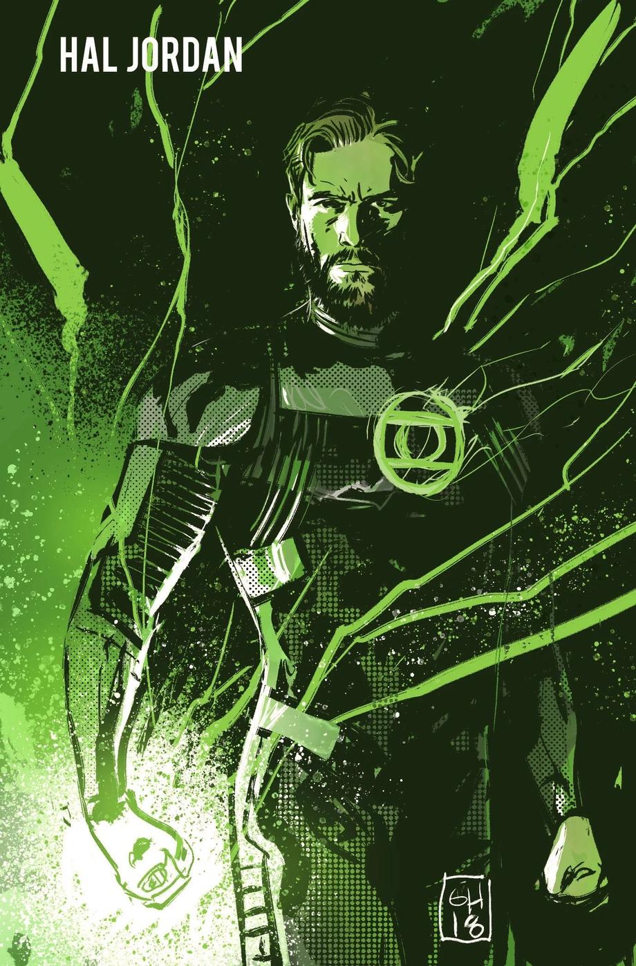 Hal Jordan se podría ver así en Lanterns