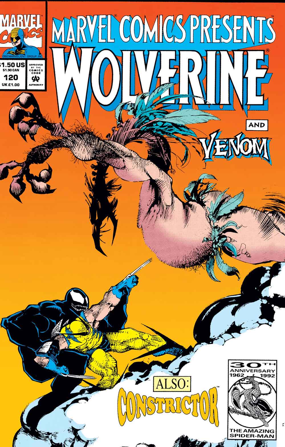 Lobezno y Veneno chocan en una historia brutal de los 90 que vuelve en tapa dura lobezno y veneno chocan en una historia brutal de los 90 que vuelve en tapa dura