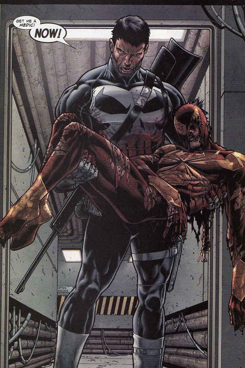 punisher spider-man civil war