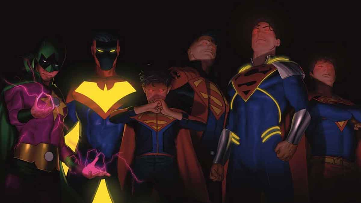 superboy prime se alza como el nuevo superman