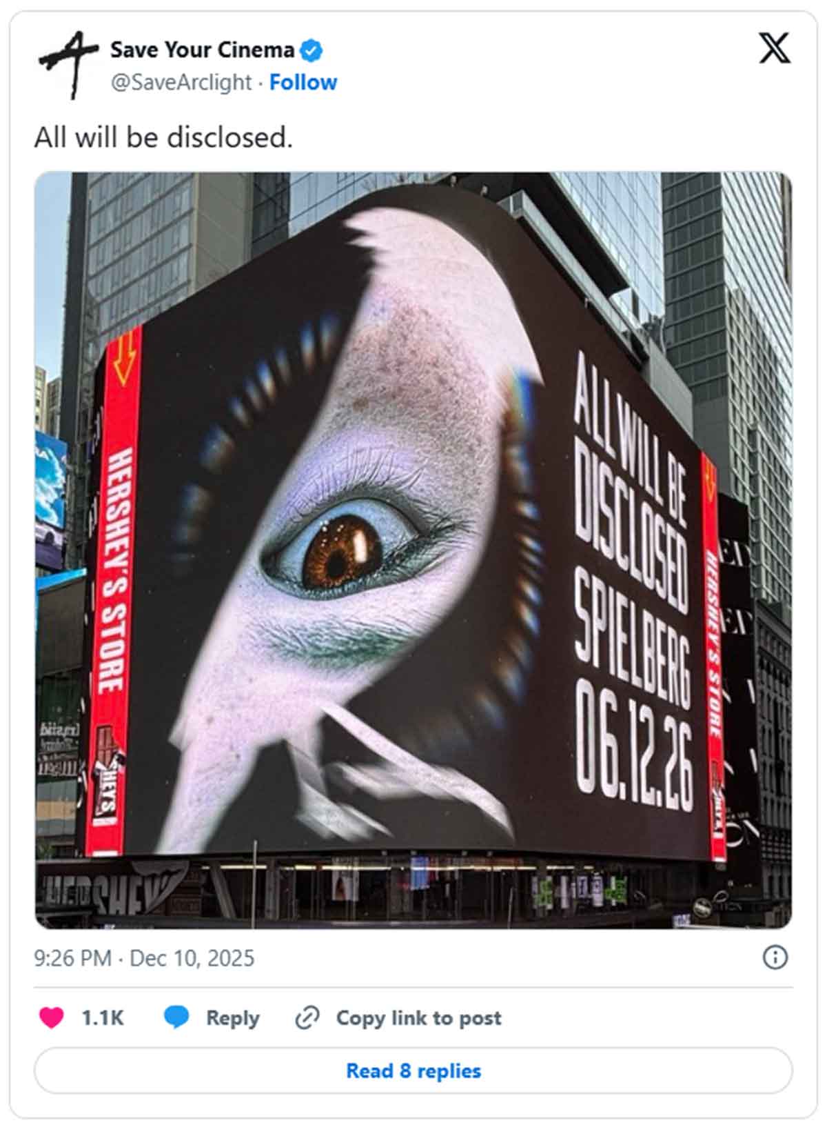 película de ciencia ficción de 2026 de spielberg