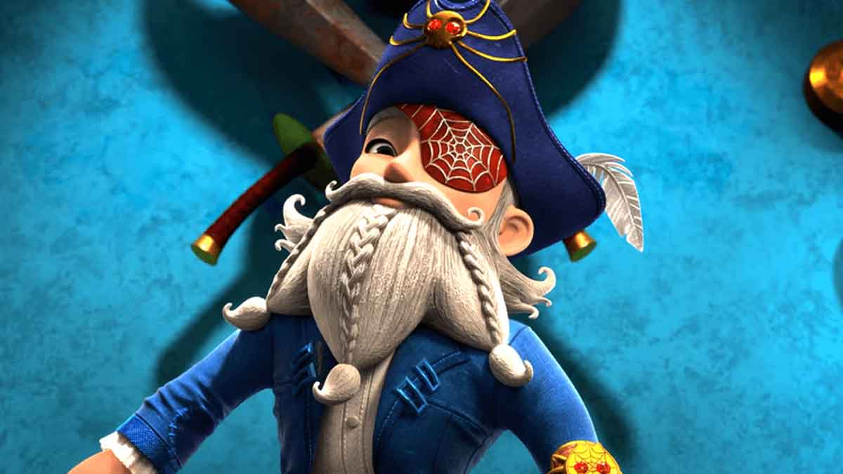 david tennant da voz a captain web-beard