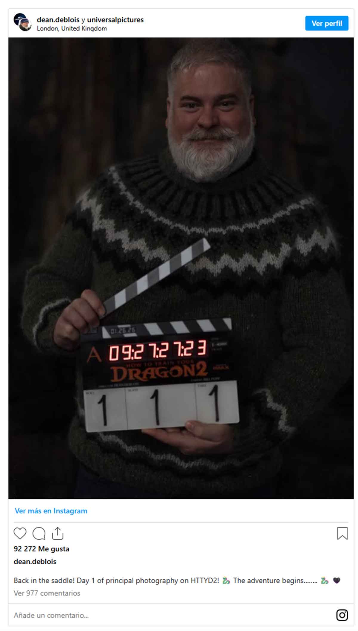 El rodaje de Cómo entrenar a tu dragón 2 tiene novedades interesantes cómo entrenar a tu dragón 2