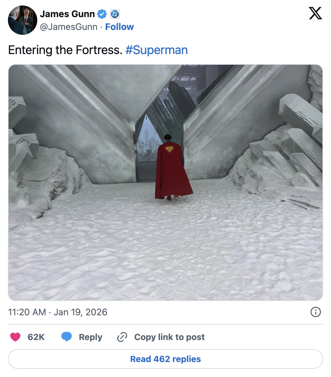 la nueva fortaleza de la soledad en superman 2