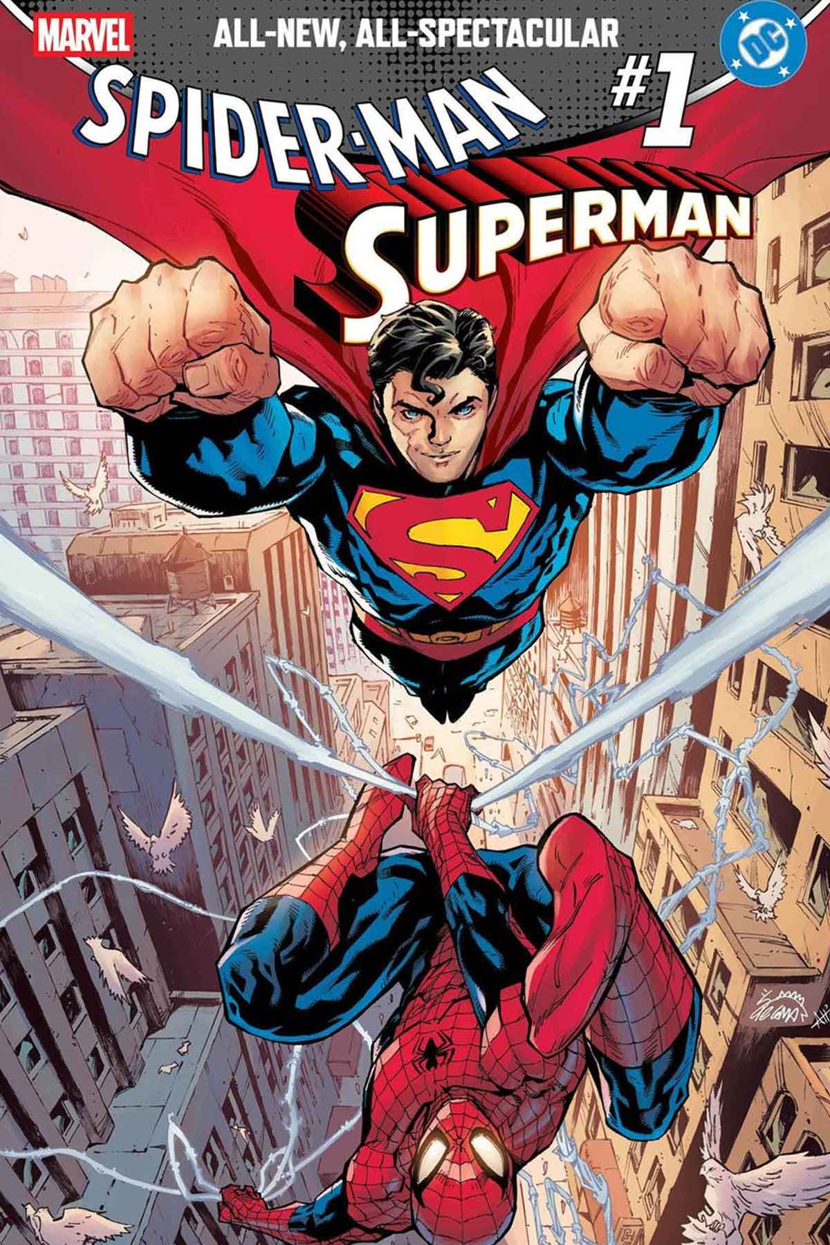 superman y spider-man