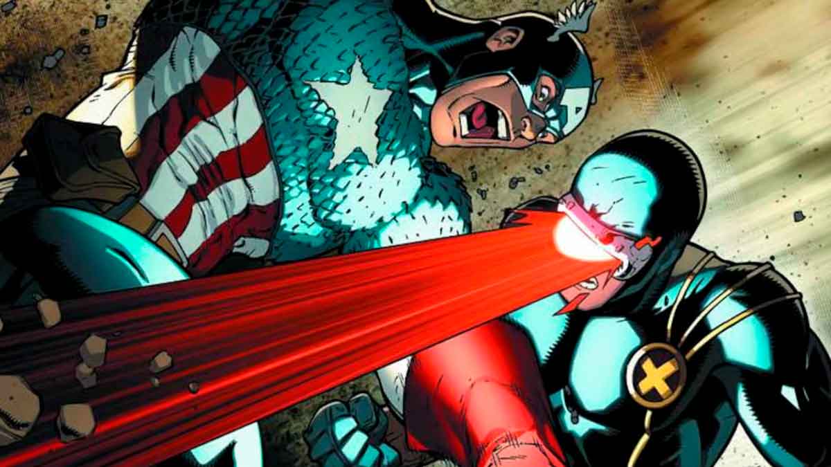 capitán américa vs x-men