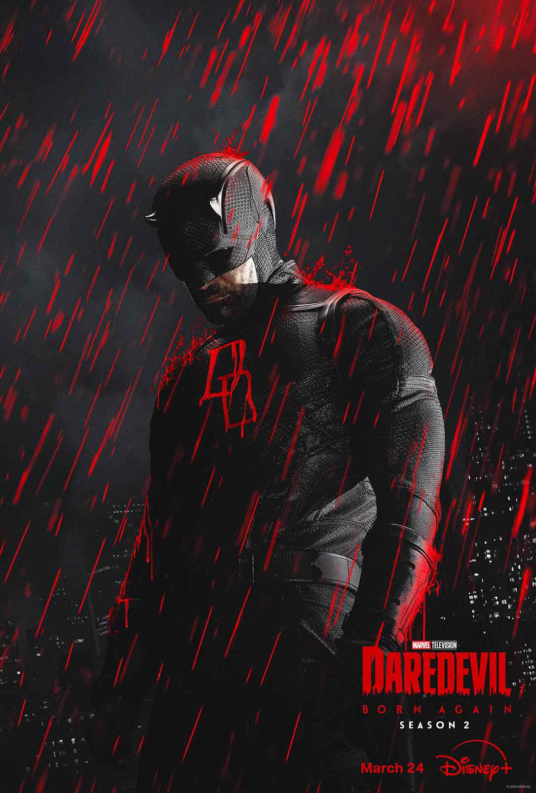 Revelan detalles del vestuario de Daredevil: Born Again 2 y sobre Punisher poster daredevil 2