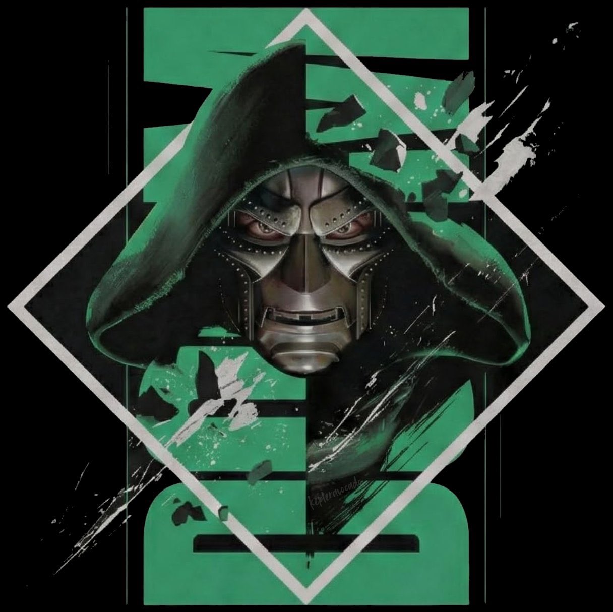 arte conceptual de victor von doom en avengers: doomsday