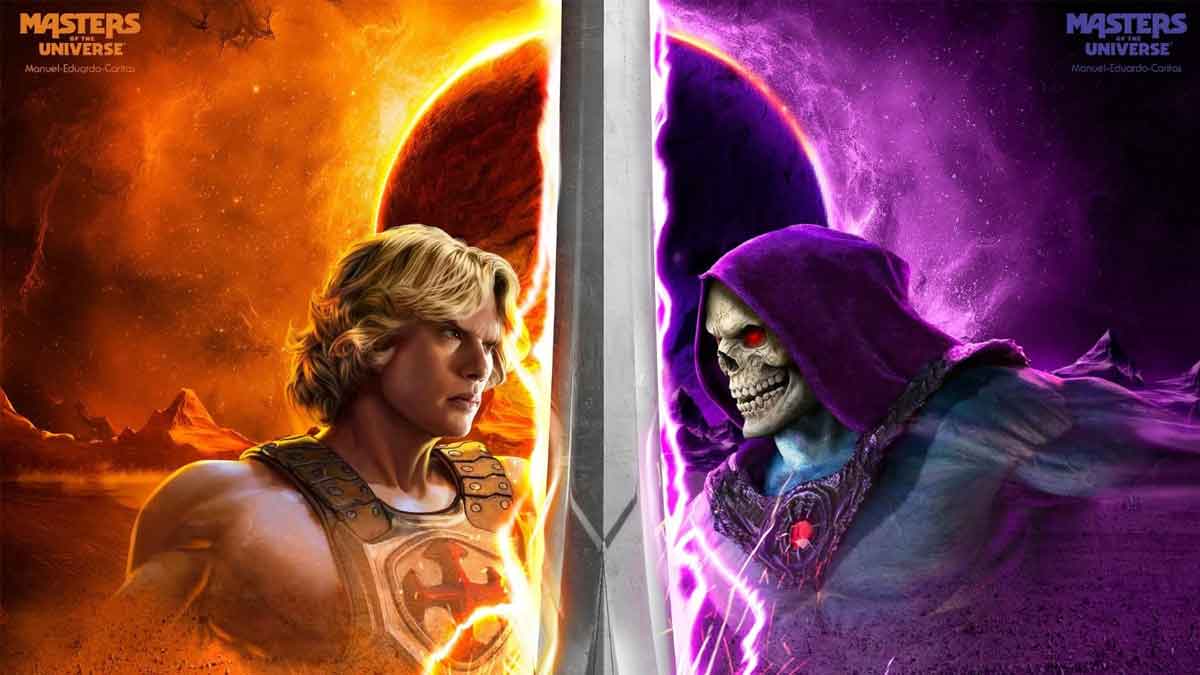 he-man frente a skeletor masters of the universe