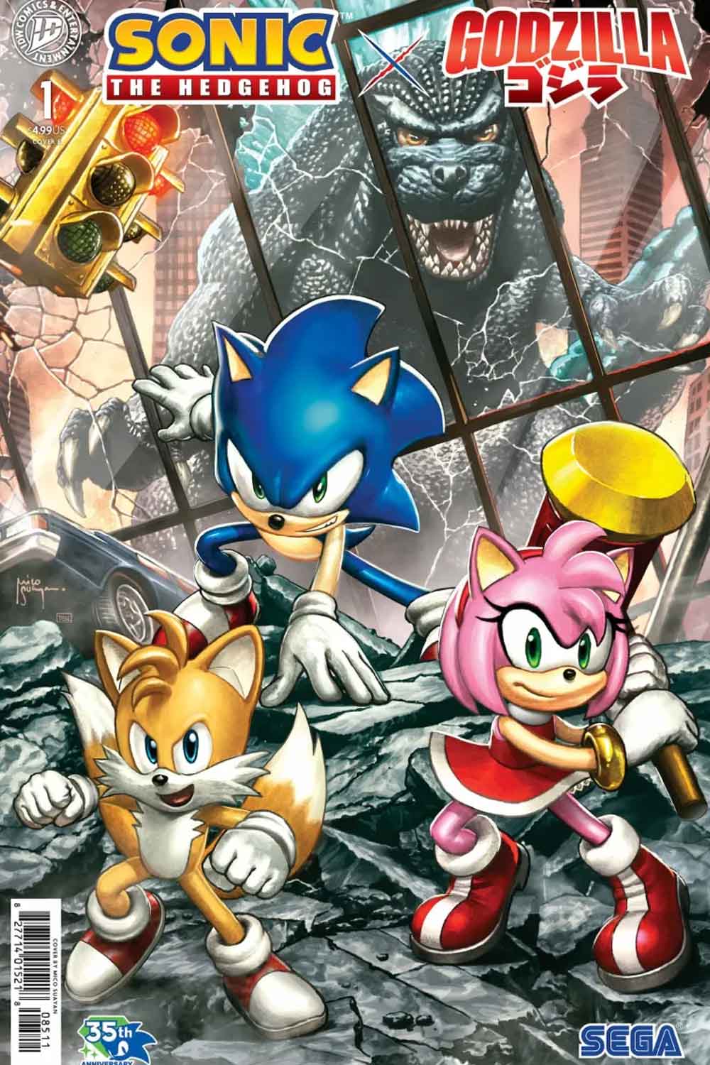 sonic contra godzilla