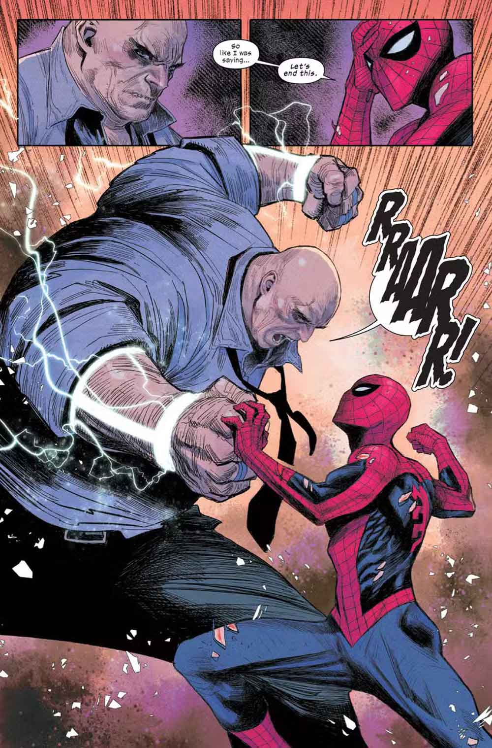 El épico viaje de Ultimate Spider-Man llega a su fin con un vistazo exclusivo al número final ultimate spider-man llega a su final con un enfrentamiento brutal contra kingpin