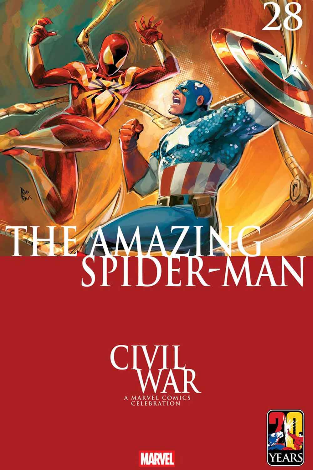 20 aniversario de civil war de marvel comics