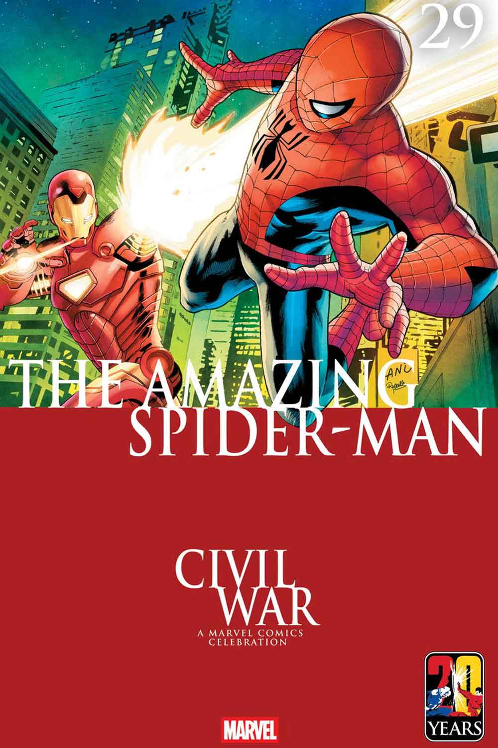 20 aniversario de civil war de marvel comics