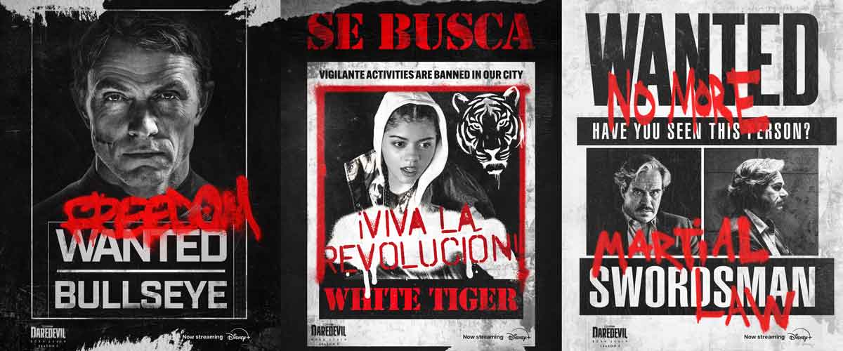 Daredevil: Born Again Temporada 2 revela a los vigilantes más buscados de Nueva York bullseye, white tiger y swordsman complican todavía más el tablero