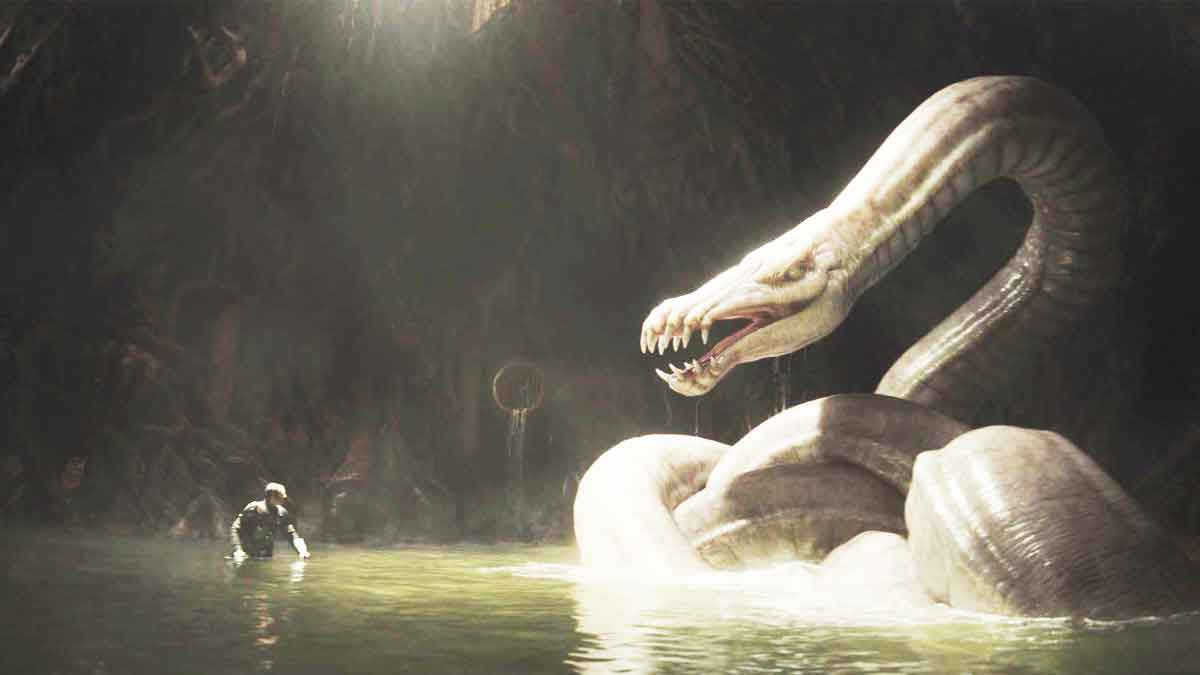 dragonsnake de the mandalorian and grogu