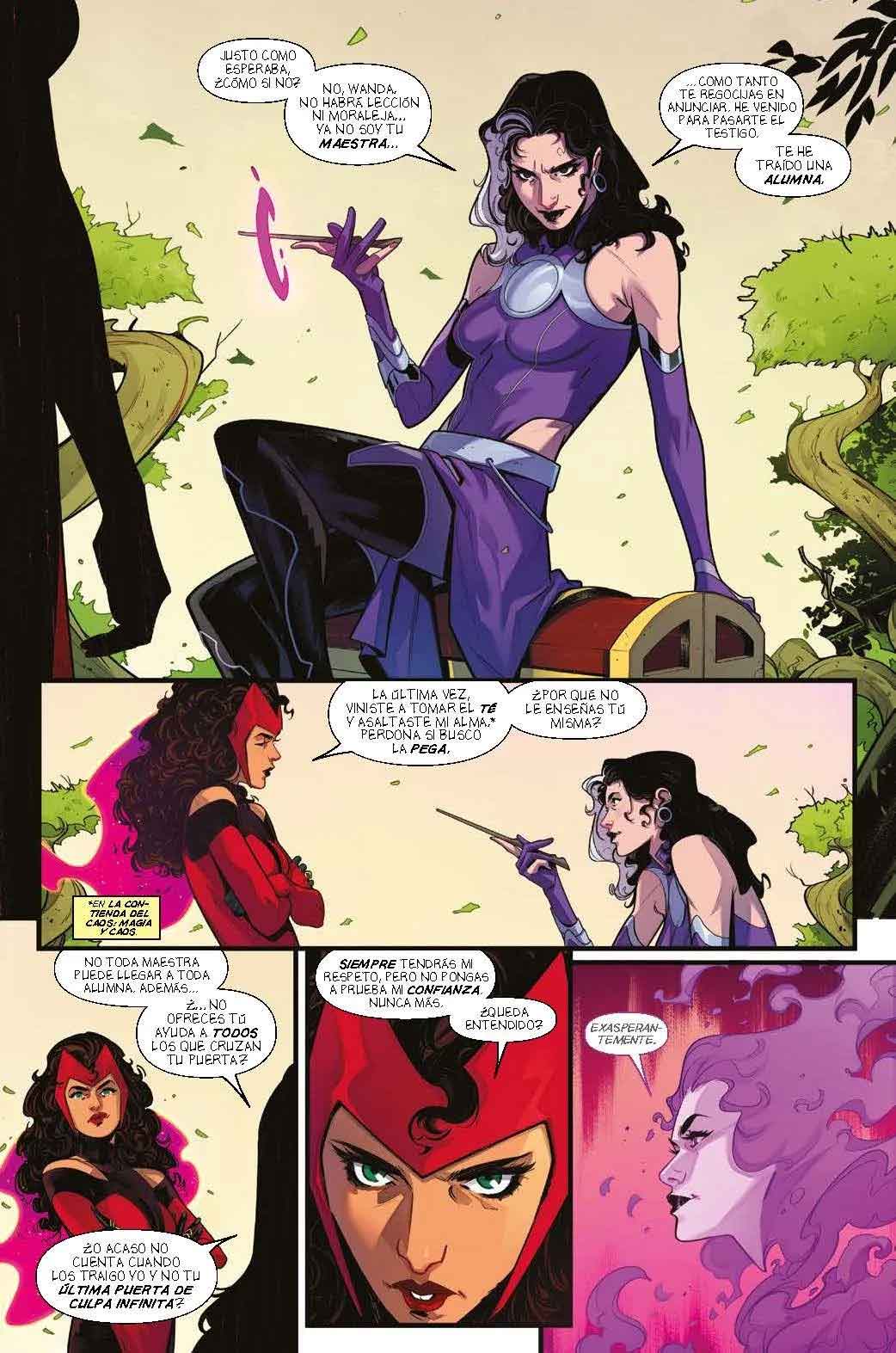 la bruja escarlata presenta a amaranth, una nueva hechicera llena de misterio