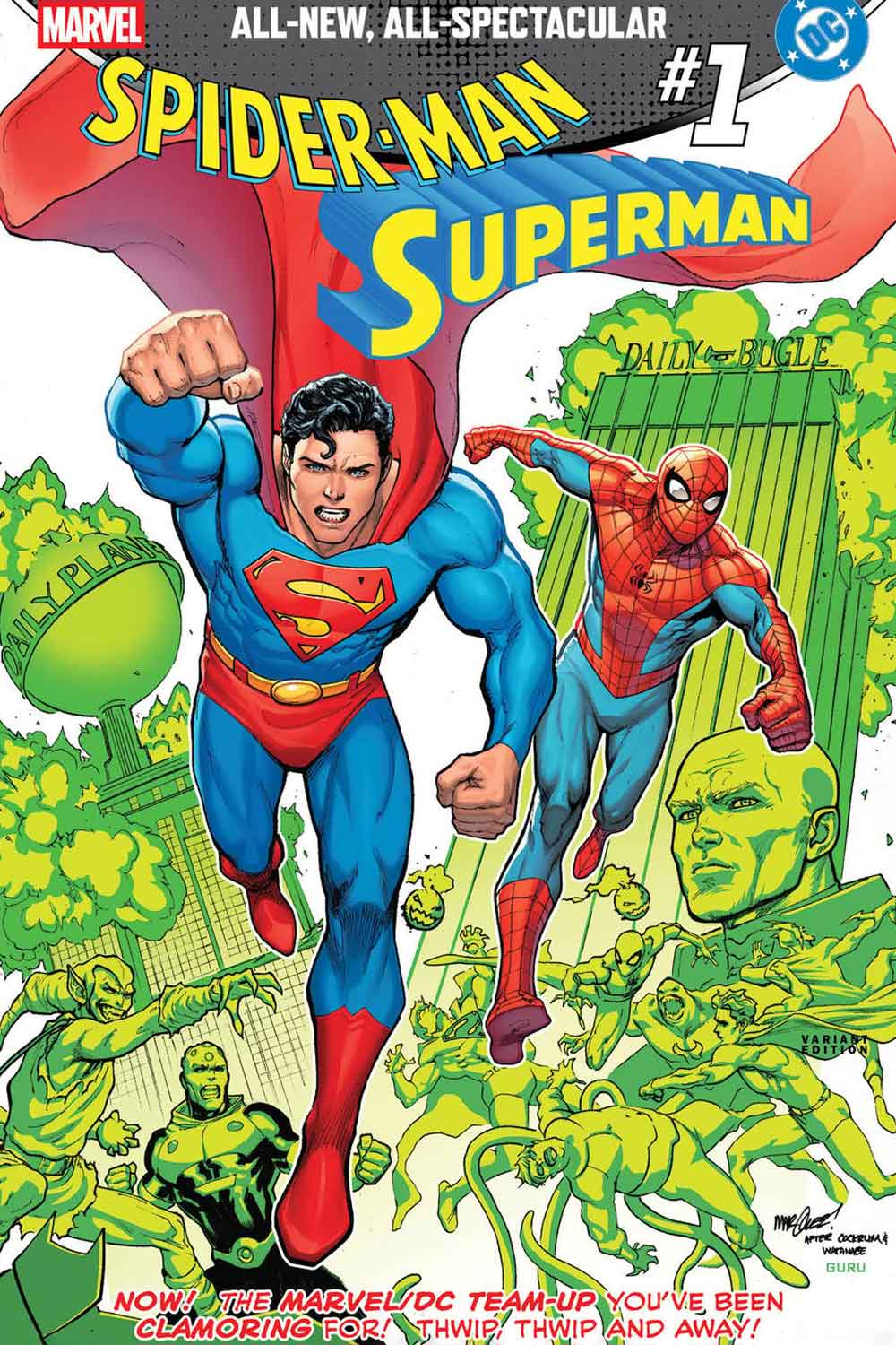 superman/spider-man marvel y dc comics