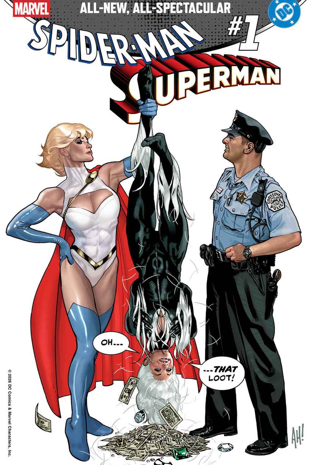 superman/spider-man marvel y dc comics